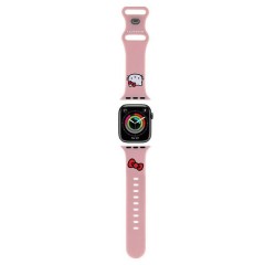 Curea pentru Apple Watch 1/2/3/4/5/6/7/8/9/10/SE/SE 2 (38/40/41/42mm) - Hello Kitty Strap Silicone Kitty Head (HKAWMSCHBLP) - Pink Curea pentru Apple Watch 1/2/3/4/5/6/7/8/9/10/SE/SE 2 (38/40/41/42mm) - Hello Kitty Strap Silicone Kitty Head (HKAWMSCHBLP) - Pink