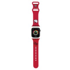 Curea pentru Apple Watch 1/2/3/4/5/6/7/8/9/10/SE/SE 2 (38/40/41/42mm) - Hello Kitty Strap Silicone Kitty Head (HKAWMSCHBLR) - Red Curea pentru Apple Watch 1/2/3/4/5/6/7/8/9/10/SE/SE 2 (38/40/41/42mm) - Hello Kitty Strap Silicone Kitty Head (HKAWMSCHBLR) - Red
