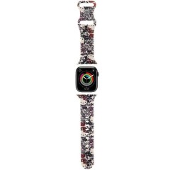 Curea pentru Apple Watch 1/2/3/4/5/6/7/8/9/10/SE/SE 2 (38/40/41/42mm) - Hello Kitty Strap Silicone Tags Graffiti (HKAWMSDGPTE) - Beige Curea pentru Apple Watch 1/2/3/4/5/6/7/8/9/10/SE/SE 2 (38/40/41/42mm) - Hello Kitty Strap Silicone Tags Graffiti (HKAWMSDGPTE) - Beige