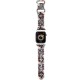 Curea pentru Apple Watch 1/2/3/4/5/6/7/8/9/10/SE/SE 2 (38/40/41/42mm) - Hello Kitty Strap Silicone Tags Graffiti (HKAWMSDGPTE) - Beige