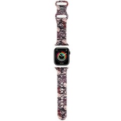 Curea pentru Apple Watch 1/2/3/4/5/6/7/8/9/10/SE/SE 2 (38/40/41/42mm) - Hello Kitty Strap Silicone Tags Graffiti (HKAWMSDGPTP) - Pink Curea pentru Apple Watch 1/2/3/4/5/6/7/8/9/10/SE/SE 2 (38/40/41/42mm) - Hello Kitty Strap Silicone Tags Graffiti (HKAWMSDGPTP) - Pink