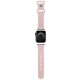 Curea pentru Apple Watch 1/2/3/4/5/6/7/8/9/10/SE/SE 2 (38/40/41/42mm) - Hello Kitty Strap Silicone Tags Graffiti (HKAWMSDGPTP) - Pink