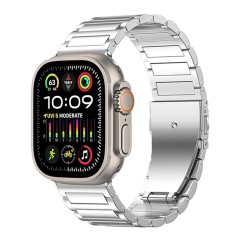 Curea pentru Apple Watch 1/2/3/4/5/6/7/8/9/10/SE/SE 2 (38/40/41/42mm) - Techsuit Watchband (W012) - Silver Curea pentru Apple Watch 1/2/3/4/5/6/7/8/9/10/SE/SE 2 (38/40/41/42mm) - Techsuit Watchband (W012) - Silver