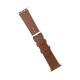 Curea pentru Apple Watch 1/2/3/4/5/6/7/8/9/10/SE/SE 2/Ultra/Ultra 2 (42/44/45/46/49mm) - Fixed Leather Strap - Brown