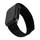 Curea pentru Apple Watch 1/2/3/4/5/6/7/8/9/10/SE/SE 2/Ultra/Ultra 2 (42/44/45/46/49mm) - Fixed Nylon Sporty Strap - Black Curea pentru Apple Watch 1/2/3/4/5/6/7/8/9/10/SE/SE 2/Ultra/Ultra 2 (42/44/45/46/49mm) - Fixed Nylon Sporty Strap - Black