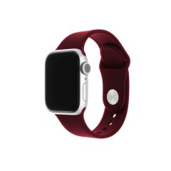 Curea pentru Apple Watch 1/2/3/4/5/6/7/8/9/10/SE/SE 2/Ultra/Ultra 2 (42/44/45/46/49mm) - Fixed Silicone Sporty Strap Set - Burgundy Curea pentru Apple Watch 1/2/3/4/5/6/7/8/9/10/SE/SE 2/Ultra/Ultra 2 (42/44/45/46/49mm) - Fixed Silicone Sporty Strap Set - Burgundy