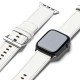 Curea pentru Apple Watch 1/2/3/4/5/6/7/8/9/10/SE/SE 2/Ultra/Ultra 2 (42/44/45/46/49mm) - Ringke Leather One Basic Bold - White