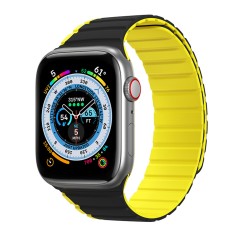 Curea pentru Apple Watch 1/2/3/4/5/6/7/8/9/SE/SE 2 (38/40/41mm) - Dux Ducis LD Series - Black / Yellow Curea pentru Apple Watch 1/2/3/4/5/6/7/8/9/SE/SE 2 (38/40/41mm) - Dux Ducis LD Series - Black / Yellow