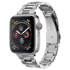 Curea pentru Apple Watch 1/2/3/4/5/6/7/8/9/SE/SE 2 (38/40/41mm) - Spigen Modern Fit - Silver Curea pentru Apple Watch 1/2/3/4/5/6/7/8/9/SE/SE 2 (38/40/41mm) - Spigen Modern Fit - Silver