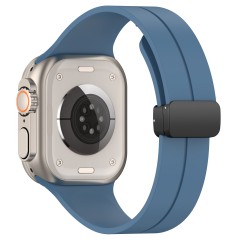 Curea pentru Apple Watch 1/2/3/4/5/6/7/8/9/SE/SE 2 (38/40/41mm) - Techsuit Watchband (W011) - Blue Curea pentru Apple Watch 1/2/3/4/5/6/7/8/9/SE/SE 2 (38/40/41mm) - Techsuit Watchband (W011) - Blue