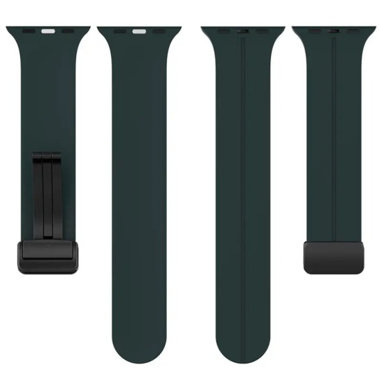 Curea pentru Apple Watch 1/2/3/4/5/6/7/8/9/SE/SE 2 (38/40/41mm) - Techsuit Watchband (W011) - Teal Green