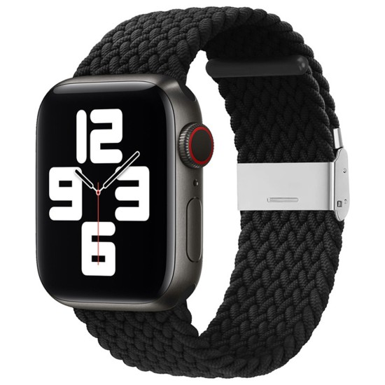 Curea pentru Apple Watch 1/2/3/4/5/6/7/8/9/SE/SE 2 (38/40/41mm) - Techsuit Watchband (W032) - Black