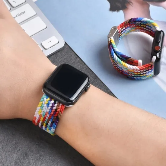 Curea pentru Apple Watch 1/2/3/4/5/6/7/8/9/SE/SE 2 (38/40/41mm) - Techsuit Watchband (W032) - Star Light Curea pentru Apple Watch 1/2/3/4/5/6/7/8/9/SE/SE 2 (38/40/41mm) - Techsuit Watchband (W032) - Star Light