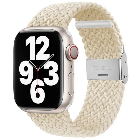 Curea pentru Apple Watch 1/2/3/4/5/6/7/8/9/SE/SE 2 (38/40/41mm) - Techsuit Watchband (W032) - Star Light Curea pentru Apple Watch 1/2/3/4/5/6/7/8/9/SE/SE 2 (38/40/41mm) - Techsuit Watchband (W032) - Star Light