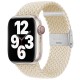 Curea pentru Apple Watch 1/2/3/4/5/6/7/8/9/SE/SE 2 (38/40/41mm) - Techsuit Watchband (W032) - Star Light