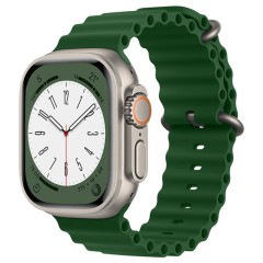 Curea pentru Apple Watch 1/2/3/4/5/6/7/8/9/SE/SE 2 (38/40/41mm) - Techsuit Watchband (W038) - Army Green Curea pentru Apple Watch 1/2/3/4/5/6/7/8/9/SE/SE 2 (38/40/41mm) - Techsuit Watchband (W038) - Army Green