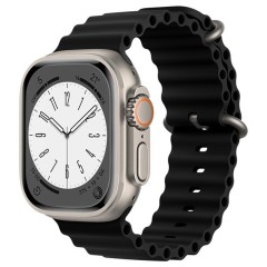 Curea pentru Apple Watch 1/2/3/4/5/6/7/8/9/SE/SE 2 (38/40/41mm) - Techsuit Watchband (W038) - Black Curea pentru Apple Watch 1/2/3/4/5/6/7/8/9/SE/SE 2 (38/40/41mm) - Techsuit Watchband (W038) - Black