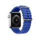 Curea pentru Apple Watch 1/2/3/4/5/6/7/8/9/SE/SE 2 (38/40/41mm) - Techsuit Watchband (W038) - Blue