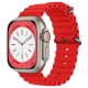 Curea pentru Apple Watch 1/2/3/4/5/6/7/8/9/SE/SE 2 (38/40/41mm) - Techsuit Watchband (W038) - Red