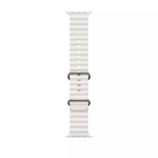 Curea pentru Apple Watch 1/2/3/4/5/6/7/8/9/SE/SE 2 (38/40/41mm) - Techsuit Watchband (W038) - White Curea pentru Apple Watch 1/2/3/4/5/6/7/8/9/SE/SE 2 (38/40/41mm) - Techsuit Watchband (W038) - White
