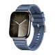 Curea pentru Apple Watch 1/2/3/4/5/6/7/8/9/SE/SE 2 (38/40/41mm) - Techsuit Watchband (W051) - Dark Blue