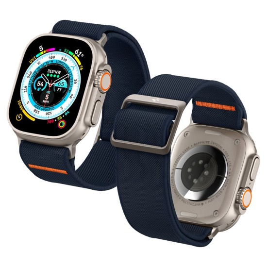 Curea pentru Apple Watch 1/2/3/4/5/6/7/8/9/SE/SE 2/Ultra/Ultra 2 (42/44/45/49mm) - Spigen Fit Lite Ultra - Navy