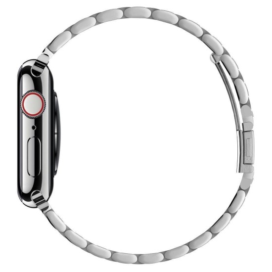 Curea pentru Apple Watch 1/2/3/4/5/6/7/8/9/SE/SE 2/Ultra/Ultra 2 (42/44/45/49mm) - Spigen Modern Fit - Silver