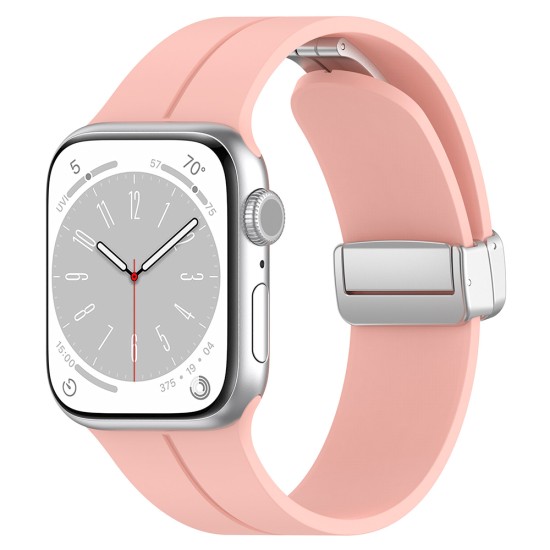 Curea pentru Apple Watch 1/2/3/4/5/6/7/8/9/SE/SE 2/Ultra/Ultra 2 (42/44/45/49mm) - Techsuit Watchband (W011) - Pink