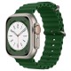 Curea pentru Apple Watch 1/2/3/4/5/6/7/8/9/SE/SE 2/Ultra/Ultra 2 (42/44/45/49mm) - Techsuit Watchband (W038) - Army Green