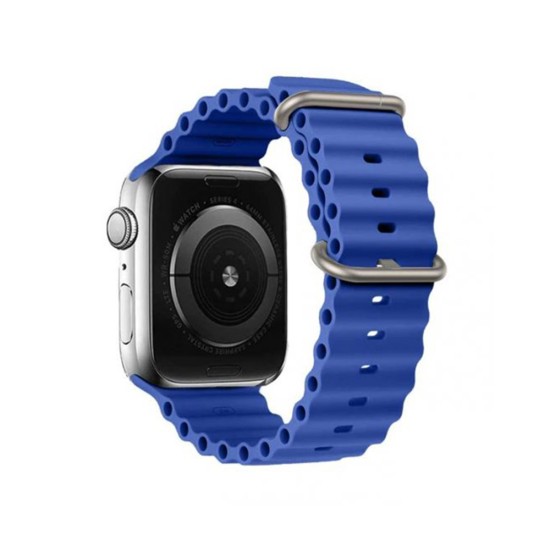 Curea pentru Apple Watch 1/2/3/4/5/6/7/8/9/SE/SE 2/Ultra/Ultra 2 (42/44/45/49mm) - Techsuit Watchband (W038) - Blue