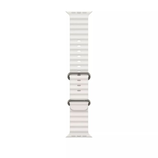 Curea pentru Apple Watch 1/2/3/4/5/6/7/8/9/SE/SE 2/Ultra/Ultra 2 (42/44/45/49mm) - Techsuit Watchband (W038) - White