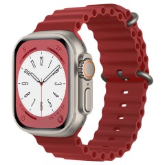 Curea pentru Apple Watch 1/2/3/4/5/6/7/8/9/SE/SE 2/Ultra/Ultra 2 (42/44/45/49mm) - Techsuit Watchband (W038) - Wine Red Curea pentru Apple Watch 1/2/3/4/5/6/7/8/9/SE/SE 2/Ultra/Ultra 2 (42/44/45/49mm) - Techsuit Watchband (W038) - Wine Red