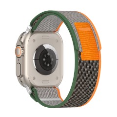 Curea pentru Apple Watch 1/2/3/4/5/6/7/8/9/SE/SE 2/Ultra/Ultra 2 (42/44/45/49mm) - Techsuit Watchband (W039) - Green / Orange Curea pentru Apple Watch 1/2/3/4/5/6/7/8/9/SE/SE 2/Ultra/Ultra 2 (42/44/45/49mm) - Techsuit Watchband (W039) - Green / Orange
