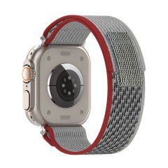 Curea pentru Apple Watch 1/2/3/4/5/6/7/8/9/SE/SE 2/Ultra/Ultra 2 (42/44/45/49mm) - Techsuit Watchband (W039) - Red / Gray Curea pentru Apple Watch 1/2/3/4/5/6/7/8/9/SE/SE 2/Ultra/Ultra 2 (42/44/45/49mm) - Techsuit Watchband (W039) - Red / Gray
