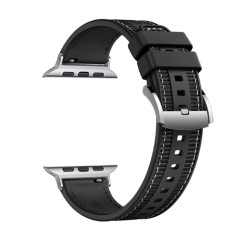 Curea pentru Apple Watch 1/2/3/4/5/6/7/8/9/SE/SE 2/Ultra/Ultra 2 (42/44/45/49mm) - Techsuit Watchband (W051) - Black Curea pentru Apple Watch 1/2/3/4/5/6/7/8/9/SE/SE 2/Ultra/Ultra 2 (42/44/45/49mm) - Techsuit Watchband (W051) - Black