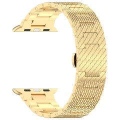Curea pentru Apple Watch 1/2/3/4/5/6/7/8/9/SE/SE 2/Ultra/Ultra 2 (42/44/45/49mm) - Techsuit Watchband (W052) - Gold Curea pentru Apple Watch 1/2/3/4/5/6/7/8/9/SE/SE 2/Ultra/Ultra 2 (42/44/45/49mm) - Techsuit Watchband (W052) - Gold