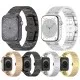 Curea pentru Apple Watch 1/2/3/4/5/6/7/8/9/SE/SE 2/Ultra/Ultra 2 (42/44/45/49mm) - Techsuit Watchband (W052) - Gold