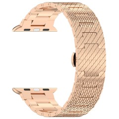 Curea pentru Apple Watch 1/2/3/4/5/6/7/8/9/SE/SE 2/Ultra/Ultra 2 (42/44/45/49mm) - Techsuit Watchband (W052) - Rose Gold Curea pentru Apple Watch 1/2/3/4/5/6/7/8/9/SE/SE 2/Ultra/Ultra 2 (42/44/45/49mm) - Techsuit Watchband (W052) - Rose Gold