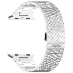 Curea pentru Apple Watch 1/2/3/4/5/6/7/8/9/SE/SE 2/Ultra/Ultra 2 (42/44/45/49mm) - Techsuit Watchband (W052) - Silver Curea pentru Apple Watch 1/2/3/4/5/6/7/8/9/SE/SE 2/Ultra/Ultra 2 (42/44/45/49mm) - Techsuit Watchband (W052) - Silver