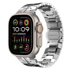 Curea pentru Apple Watch 1/2/3/4/5/6/7/8/9/SE/SE 2/Ultra/Ultra 2 (42/44/45/49mm) - Techsuit Watchband (W063) - Silvery Curea pentru Apple Watch 1/2/3/4/5/6/7/8/9/SE/SE 2/Ultra/Ultra 2 (42/44/45/49mm) - Techsuit Watchband (W063) - Silvery