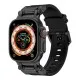 Curea pentru Apple Watch 1/2/3/4/5/6/7/8/9/SE/SE 2/Ultra/Ultra 2 (42/44/45/49mm) - Techsuit Watchband (W064) - Titanium Black Curea pentru Apple Watch 1/2/3/4/5/6/7/8/9/SE/SE 2/Ultra/Ultra 2 (42/44/45/49mm) - Techsuit Watchband (W064) - Titanium Black