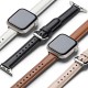 Curea pentru Apple Watch SE 40mm - Ringke Leather One Padded Slim - White