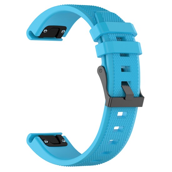 Curea pentru Garmin Fenix 3/3 HR/5X/5X Plus/6X/6X Pro/7X/7X Pro Solar - Techsuit Watchband QuickFit 26mm (W058) - Blue