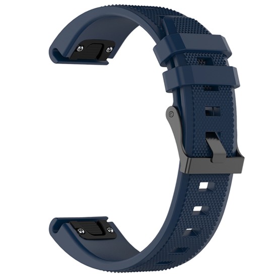 Curea pentru Garmin Fenix 3/3 HR/5X/5X Plus/6X/6X Pro/7X/7X Pro Solar - Techsuit Watchband QuickFit 26mm (W058) - Navy Blue