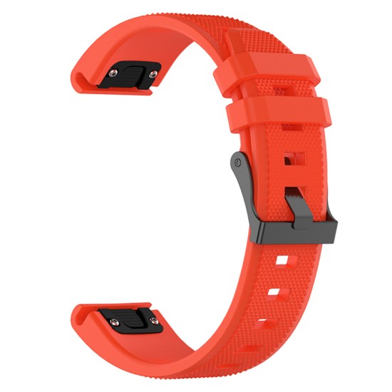 Curea pentru Garmin Fenix 3/3 HR/5X/5X Plus/6X/6X Pro/7X/7X Pro Solar - Techsuit Watchband QuickFit 26mm (W058) - Orange