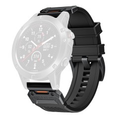 Curea pentru Garmin Fenix 3/3 HR/5X/5X Plus/6X/6X Pro/7X/7X Pro Solar - Techsuit Watchband QuickFit 26mm (W068) - Black Curea pentru Garmin Fenix 3/3 HR/5X/5X Plus/6X/6X Pro/7X/7X Pro Solar - Techsuit Watchband QuickFit 26mm (W068) - Black