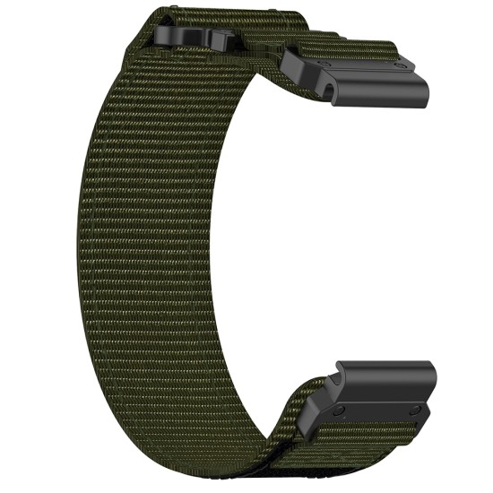 Curea pentru Garmin Fenix 3/3 HR/5X/5X Plus/6X/6X Pro/7X/7X Pro Solar - Techsuit Watchband QuickFit (W057) - Green