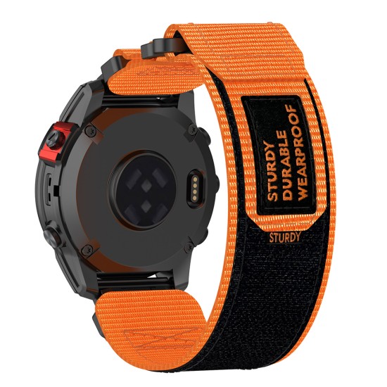 Curea pentru Garmin Fenix 3/3 HR/5X/5X Plus/6X/6X Pro/7X/7X Pro Solar - Techsuit Watchband QuickFit (W057) - Orange