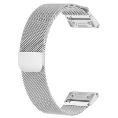 Curea pentru Garmin Fenix 5/5 Plus 6/6 Pro/7/Forerunner 935/945/955/Approach S60/S62 - Techsuit Watchband QuickFit 22mm (W009) - Silver Curea pentru Garmin Fenix 5/5 Plus 6/6 Pro/7/Forerunner 935/945/955/Approach S60/S62 - Techsuit Watchband QuickFit 22mm (W009) - Silver