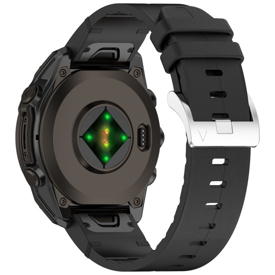 Curea pentru Garmin Fenix 5/5 Plus 6/6 Pro/7/Forerunner 935/945/Approach S60 - Techsuit Watchband QuickFit 22mm (W071) - Black